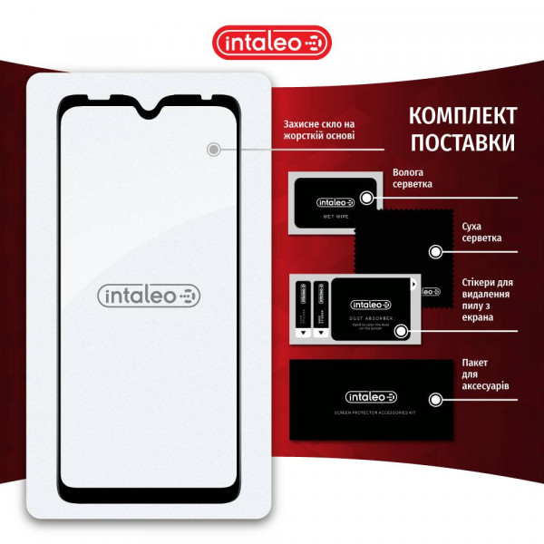 Фото - Захисне скло для смартфону Intaleo Full Glue for Tecno Pop 5 Black (1283126515477)
