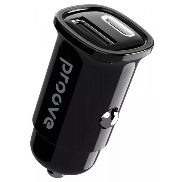 Фото - Автомобільний зарядний пристрій Proove Flash 30W Type-C + USB black (CCFL30111201)