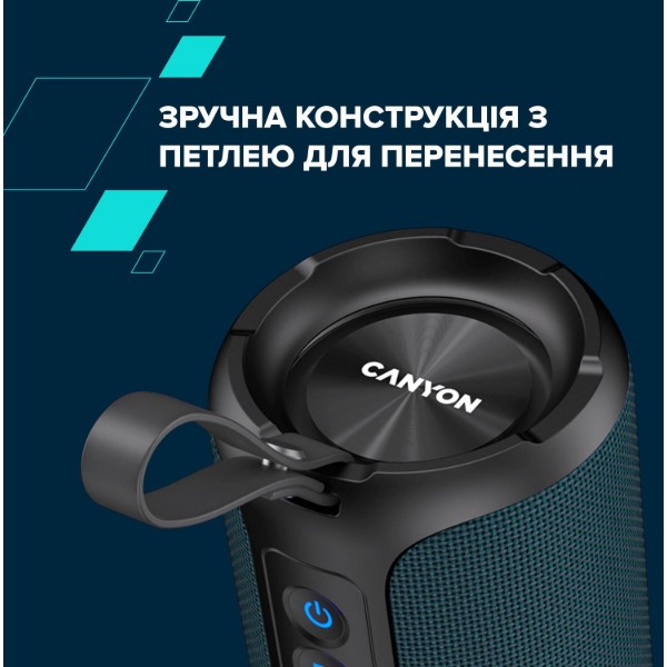 Фото - Портативная акустика Canyon OnMove 15 Dark Blue (CNE-CBTSP15BK)