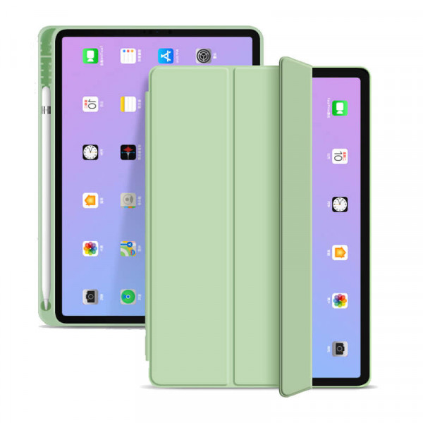 Фото - Чохол для планшета BeCover Tri Fold Soft TPU з кріпленням Apple Pencil for Apple iPad Air (4/5) 2020/2022 10.9'' Green (711107)
