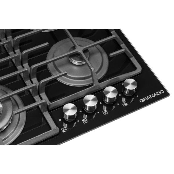 Фото - Варильна поверхня газова GRANADO GGH 62-114 Black Glass
