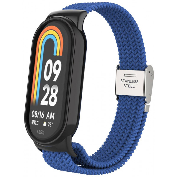 Фото - Ремінець для фітнес-браслету ArmorStandart Braided Solo Loop for Xiaomi Mi Band 9/8 Blue (ARM69926)