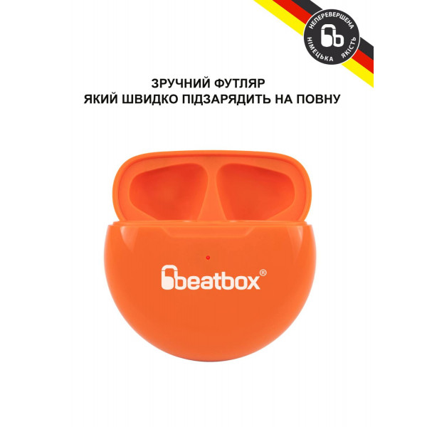 Фото - Наушники вкладыши беспроводные TWS BeatBox PODS PRO 6 orange (bbppro6o)