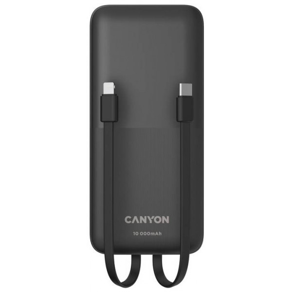 Фото - Батарея мобільна Canyon PB-1010 10000 mAh PD QC Black (CNE-CPB1010B)