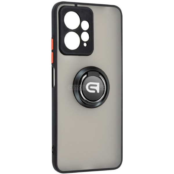 Фото - Чохол для смартфону Armorstandart Frosted Matte Ring for Xiaomi Redmi Note 12 4G Black (ARM68378)