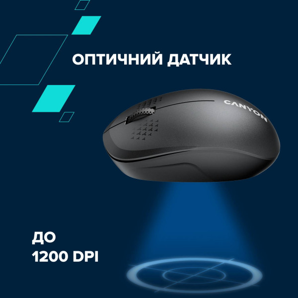 Фото - Миша бездротова Canyon MW-04 Bluetooth Black (CNS-CMSW04B)