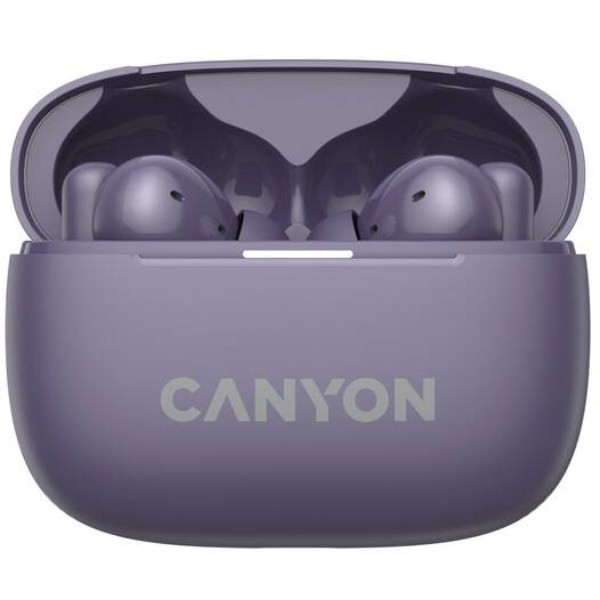 Фото - Навушники вкладиші бездротові TWS Canyon OnGo TWS-10 ANC ENC Purple (CNS-TWS10PL)