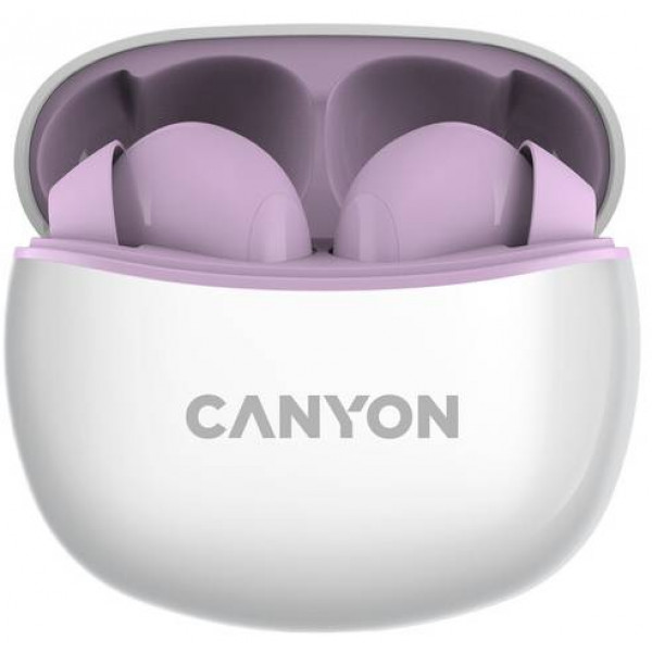 Фото - Навушники вкладиші бездротові TWS Canyon TWS-5 (CNS-TWS5PU) Purple