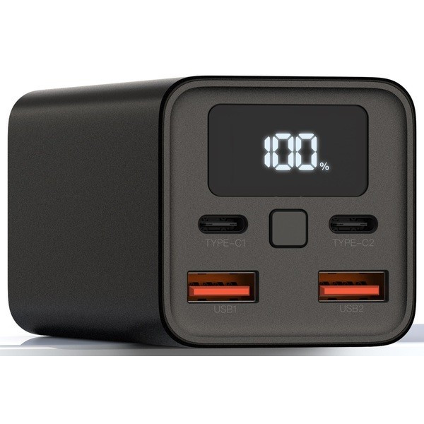 Фото - Батарея мобільна XO 20000 mAh PD65W Black (PB97_Black)
