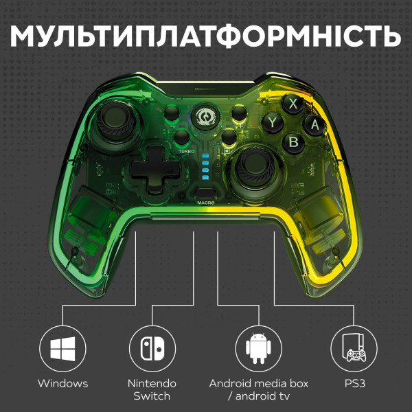 Фото - Геймпад Canyon Brighter GPW-02 Wireless RGB 5in1 Nintendo Crystal (CND-GPW02)