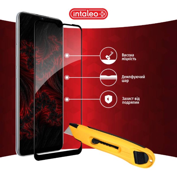 Фото - Защитное стекло для смартфона Intaleo Full Glue for Oppo A16 Black (1283126522055)
