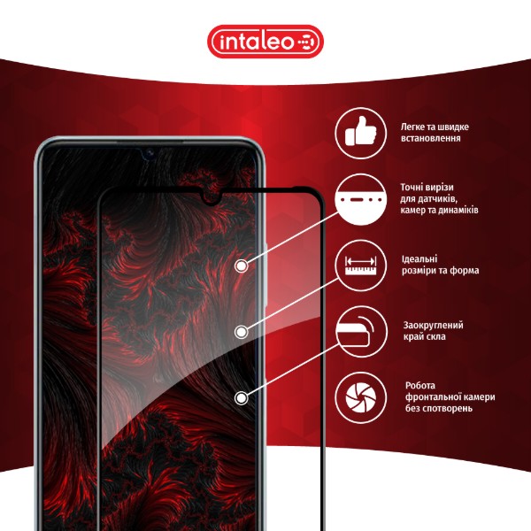 Фото - Захисне скло для смартфону Intaleo Full Glue for ZTE Blade A72S Black (1283126575839)
