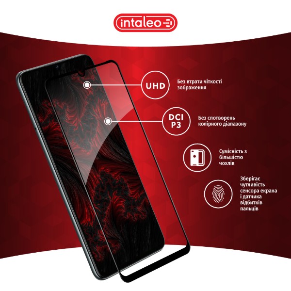 Фото - Захисне скло для смартфону Intaleo Full Glue for ZTE Blade A72S Black (1283126575839)