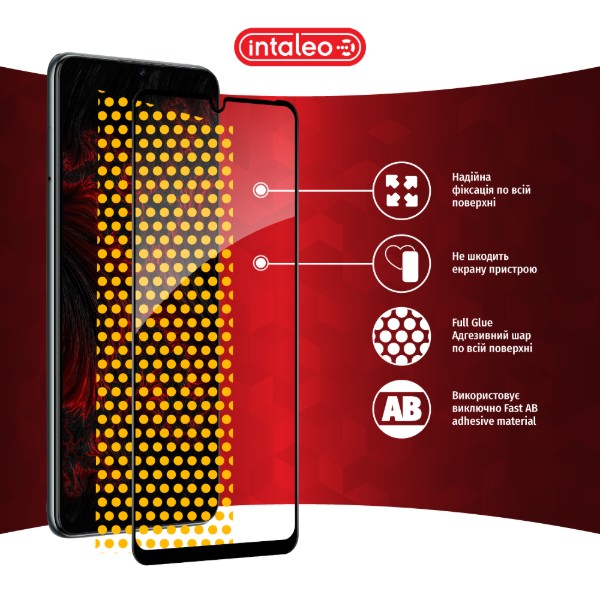 Фото - Захисне скло для смартфону Intaleo Full Glue for ZTE Blade A72S Black (1283126575839)