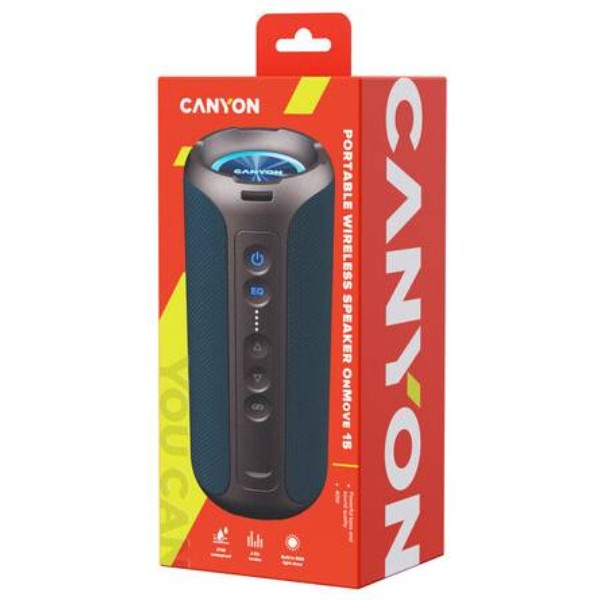Фото - Портативная акустика Canyon OnMove 15 Dark Blue (CNE-CBTSP15BK)
