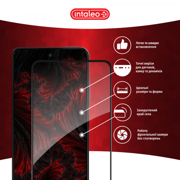 Фото - Захисне скло для смартфону Intaleo Full Glue for Oppo A58 4G Black (1283126583490)
