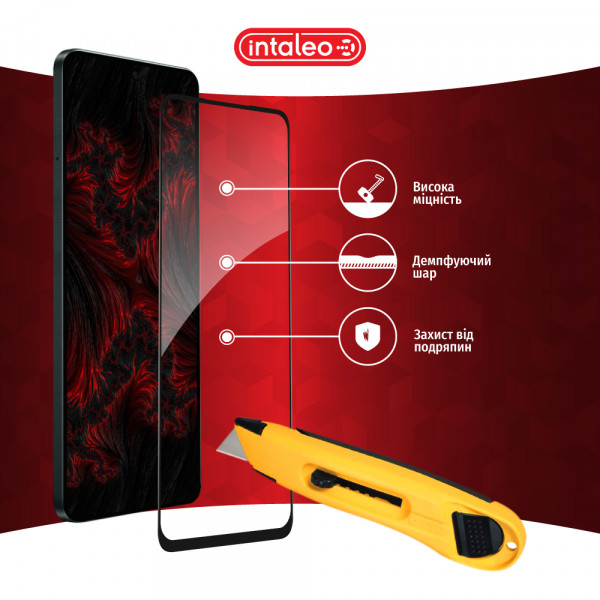 Фото - Захисне скло для смартфону Intaleo Full Glue for Oppo A58 4G Black (1283126583490)