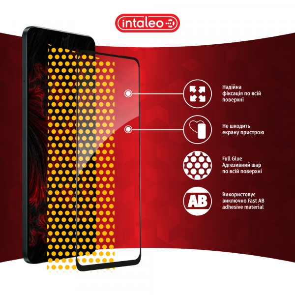 Фото - Захисне скло для смартфону Intaleo Full Glue for Oppo A58 4G Black (1283126583490)