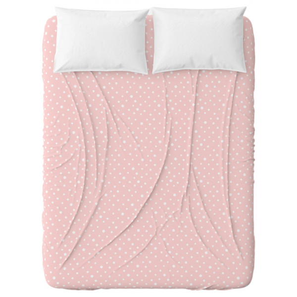 Фото - Простынь полуторная Home Line Горох 150х215 см розовый (176190)