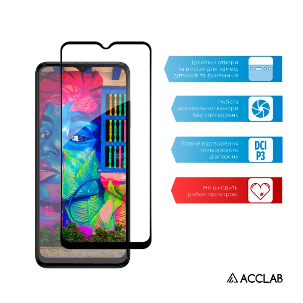 Фото - Захисне скло для смартфону Intaleo Full Glue for Nokia C22 Black (1283126582301)
