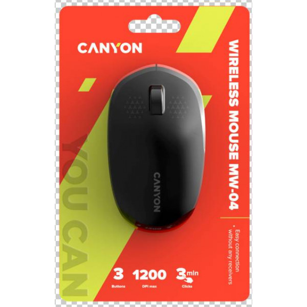 Фото - Миша бездротова Canyon MW-04 Bluetooth Black (CNS-CMSW04B)