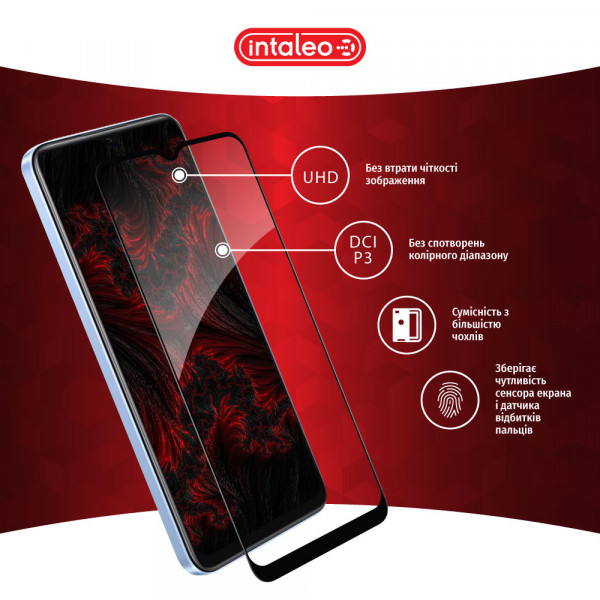 Фото - Захисне скло для смартфону Intaleo Full Glue for Realme V20 Black (1283126559440)