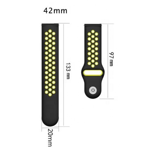 Фото - Ремінець для смарт-годинника BeCover набір 4 кольори Vents Style for Huawei Watch GT/GT 2 46mm/GT 2 Pro/GT Active/Honor Watch Magic 1/2/GS Pro/Dream Girl (706540)