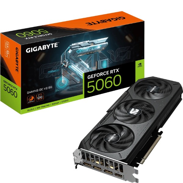 Фото - Видеокарта Gigabyte GF RTX 5060 8GB GDDR7 Gaming OC V2 (GV-N5060GAMING OCV2-8GD)