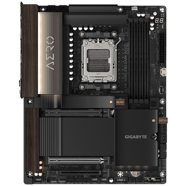 Фото - Материнская плата Gigabyte X870E AERO X3D DARK WOOD