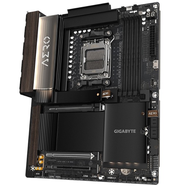 Фото - Материнская плата Gigabyte X870E AERO X3D DARK WOOD