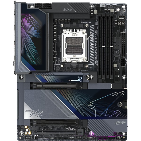 Фото - Материнская плата Gigabyte X870E AORUS MASTER X3D 4xDDR5