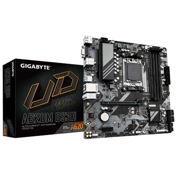 Фото - Материнська плата Gigabyte A620M DS3H DDR5