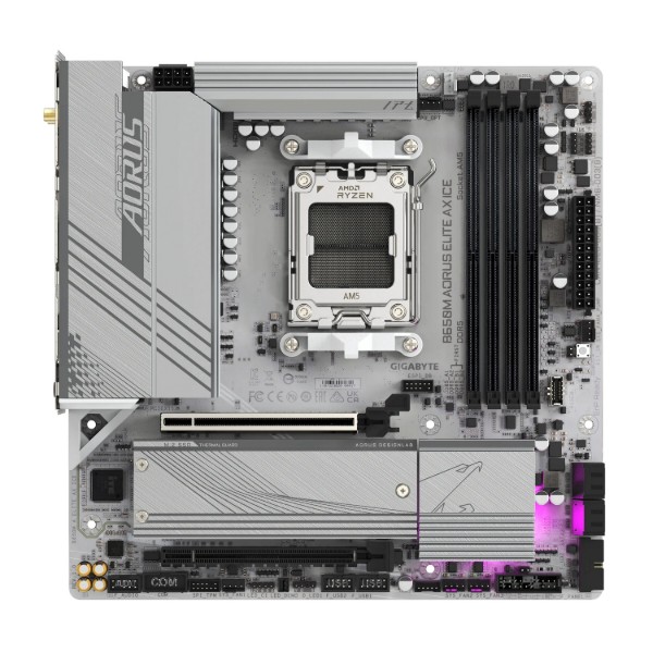 Фото - Материнская плата Gigabyte B650M AORUS ELITE AX ICE DDR5