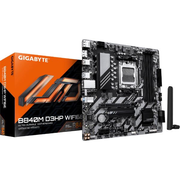 Фото - Материнская плата Gigabyte B840M D3HP WIFI6E