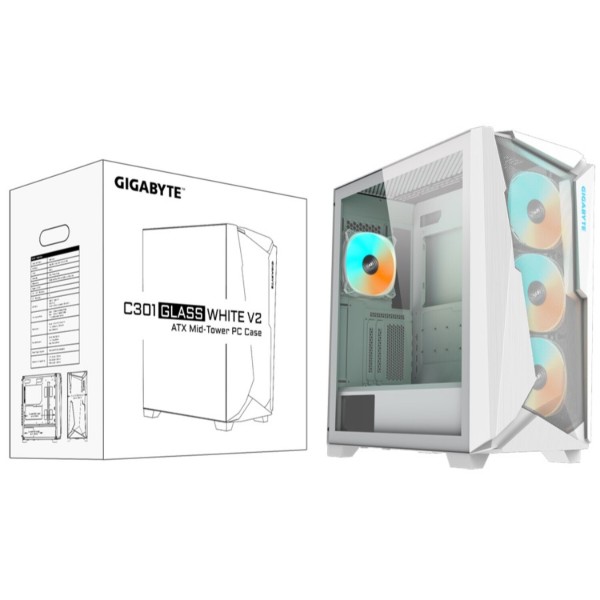 Фото - Корпус Gigabyte C301GW V2 WHITE (C301GW V2)