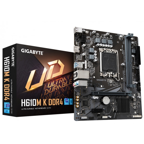 Фото - Материнська плата Gigabyte H610M K DDR4