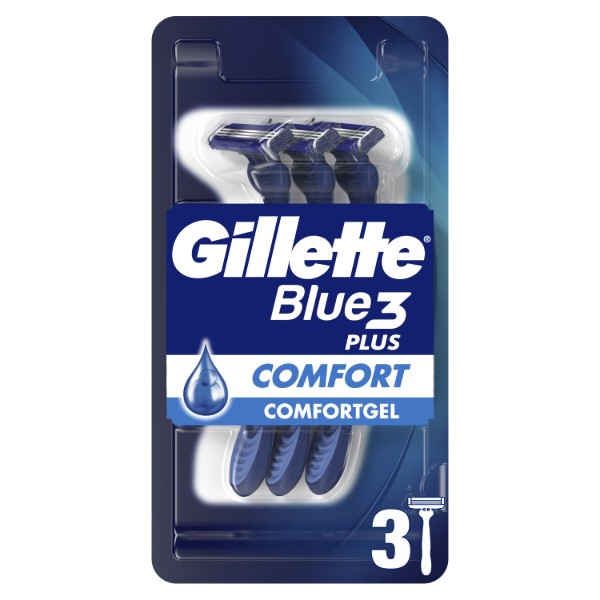 Фото - Станок мужской одноразовый Gillette Blue 3 Comfort 3 шт. (7702018489695)