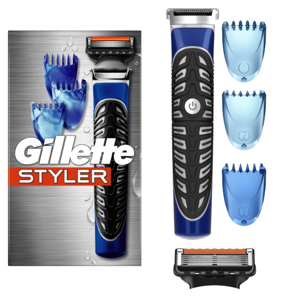 Фото - Станок мужской Gillette FUSION ProGlide Styler Стайлер+1 картр.Power+3 Нас д/моделирован.бороды/усов