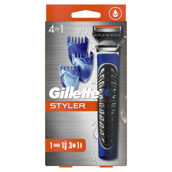 Фото - Станок мужской Gillette FUSION ProGlide Styler Стайлер+1 картр.Power+3 Нас д/моделирован.бороды/усов