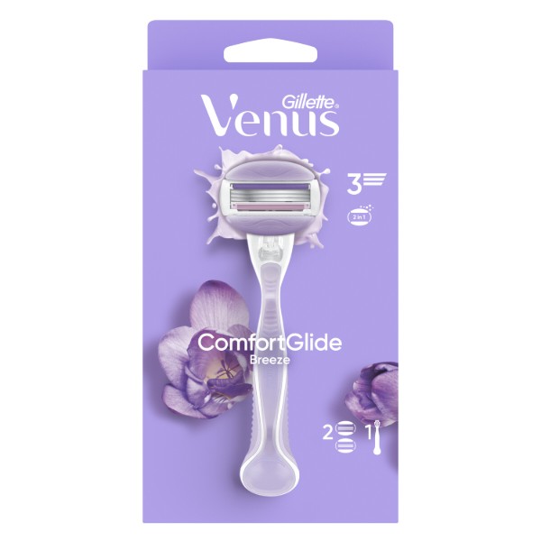 Фото - Станок женский Gillette Venus ComfortGlide Breeze с 2 сменными картриджами (7702018886166)