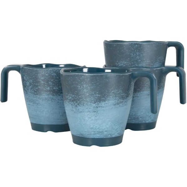 Фото - Набор чашек Gimex Mug Stone 4 Pieces 4 Person Dark Blue (6917120)