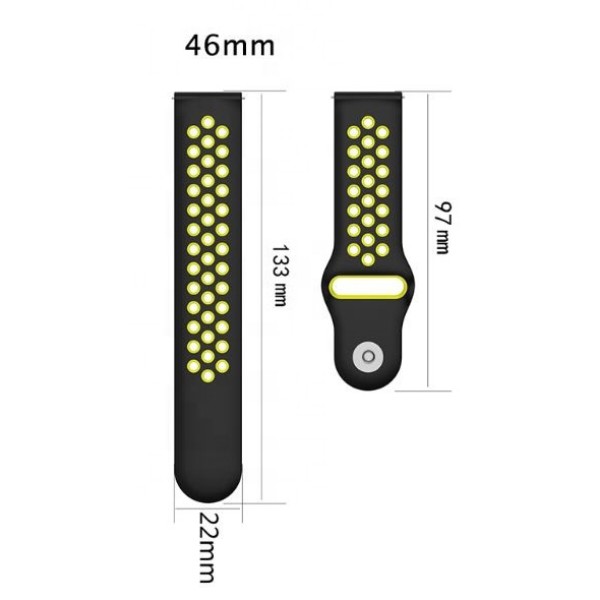 Фото - Ремінець для смарт-годинника BeCover набір 4 кольори Vents Style for Huawei Watch GT/GT 2 46mm/GT 2 Pro/GT Active/Honor Watch Magic 1/2/GS Pro/Dream Girl (706540)