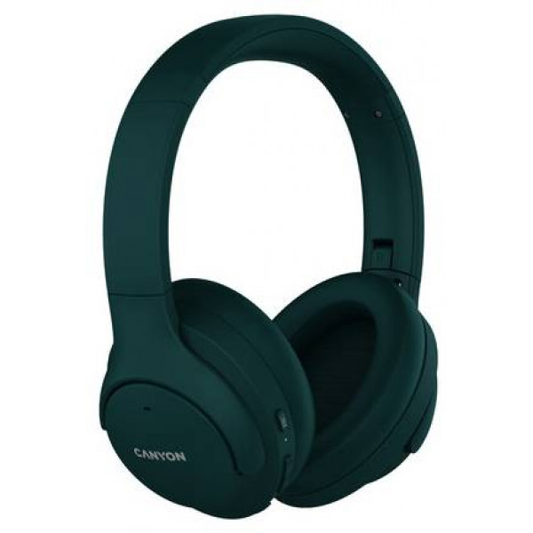 Фото - Наушники полноразмерные беспроводные Canyon OnRiff 10 ANC Green (CNS-CBTHS10GN)