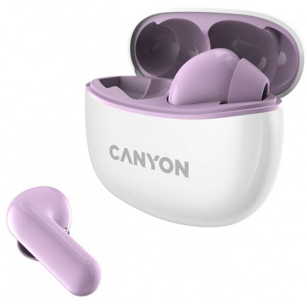 Фото - Навушники вкладиші бездротові TWS Canyon TWS-5 (CNS-TWS5PU) Purple