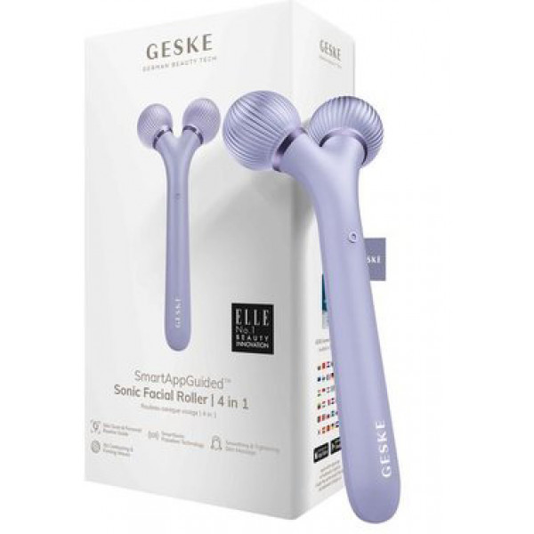 Фото - Електронний звуковий ролик для обличчя GESKE Sonic Facial Roller 4 в 1 (GK000040PL01)