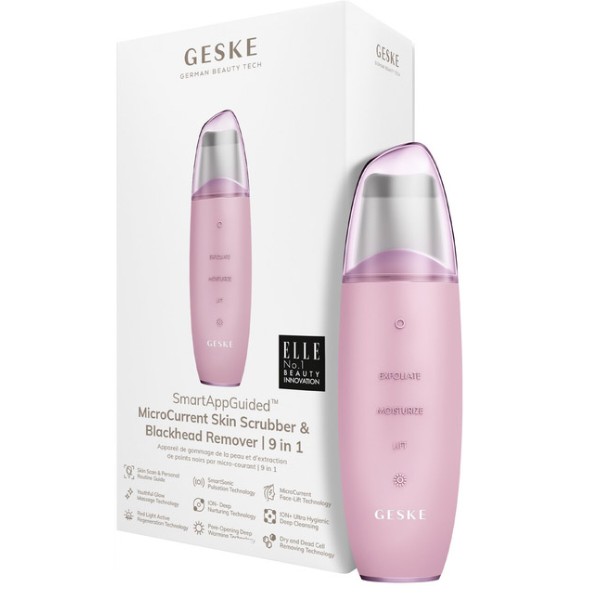 Фото - Прилад для чищення обличчя GESKE MicroCurrent Skin Scrubber & Blackhead Remover 9 в 1 (GK000044PK01)