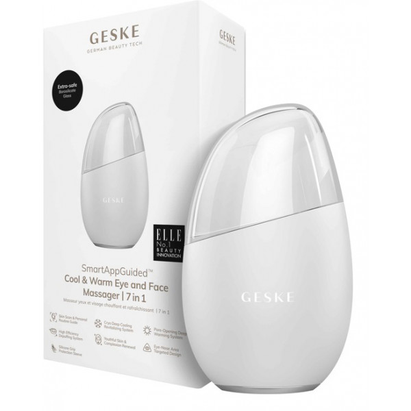Фото - Масажер для обличчя GESKE Cool & Warm Eye and Face Massager 7 в 1 білий (GK000700WH01)