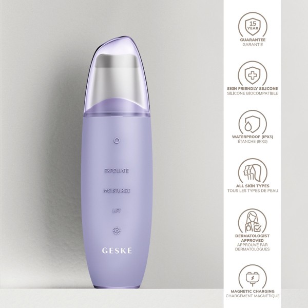 Фото - Прилад для чищення обличчя GESKE MicroCurrent Skin Scrubber & Blackhead Remover 9 в 1 (GK000044PL01