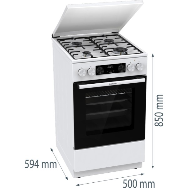 Фото - Плита газова Gorenje GK 5C63  WH