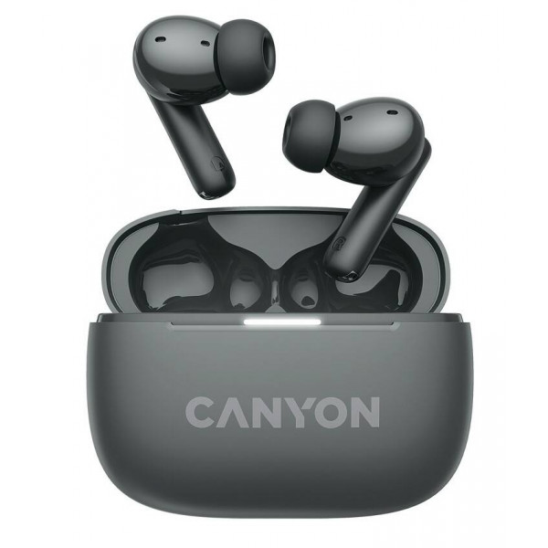 Фото - Навушники вкладиші бездротові TWS Canyon OnGo TWS-10 ANC ENC Black (CNS-TWS10BK)
